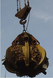 China Cubeta hidráulica da garra da casca alaranjada para a planta de aço, lixo que queima o processamento fornecedor