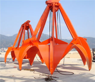 China ³ mecânico da garra 5m da casca alaranjada das cordas 16T para a pedra da areia de Loadiing/as sucatas e minério de aço fornecedor