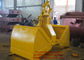 Cor personalizada da garra da parte superior da máquina escavadora dos equipamentos de construção cubeta hidráulica fornecedor
