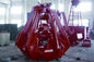 Garra vermelha da máquina escavadora da corda 40t quatro com a cubeta 8 m3 para minerais/manipulação do minério fornecedor